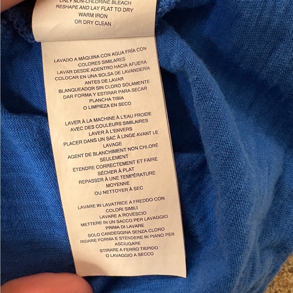 Michael Kors Royal Blue Ruffle Sleeve Tee - Picture 8 of 8